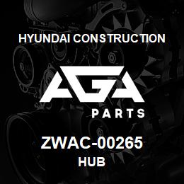 ZWAC-00265 Hyundai Construction HUB | AGA Parts