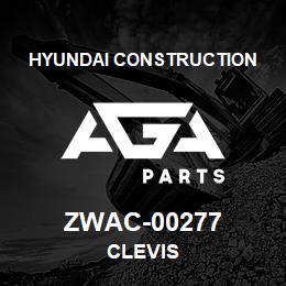 ZWAC-00277 Hyundai Construction CLEVIS | AGA Parts