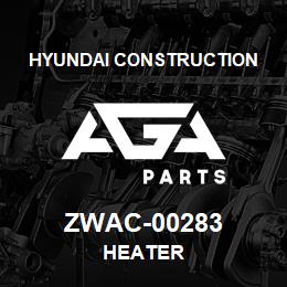 ZWAC-00283 Hyundai Construction HEATER | AGA Parts