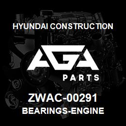 ZWAC-00291 Hyundai Construction BEARINGS-ENGINE | AGA Parts