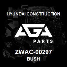 ZWAC-00297 Hyundai Construction BUSH | AGA Parts