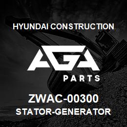 ZWAC-00300 Hyundai Construction STATOR-GENERATOR | AGA Parts
