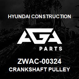 ZWAC-00324 Hyundai Construction CRANKSHAFT PULLEY | AGA Parts
