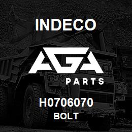 H0706070 Indeco BOLT | AGA Parts