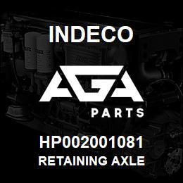 HP002001081 Indeco RETAINING AXLE | AGA Parts