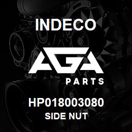 HP018003080 Indeco SIDE NUT | AGA Parts