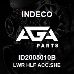 ID2005010B Indeco LWR HLF ACC.SHE | AGA Parts