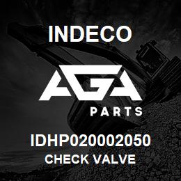 IDHP020002050 Indeco CHECK VALVE | AGA Parts