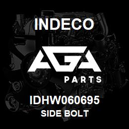 IDHW060695 Indeco SIDE BOLT | AGA Parts