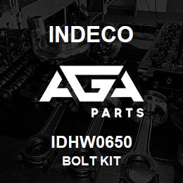 IDHW0650 Indeco BOLT KIT | AGA Parts