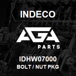 IDHW07000 Indeco BOLT / NUT PKG | AGA Parts