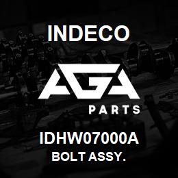 IDHW07000A Indeco BOLT ASSY. | AGA Parts