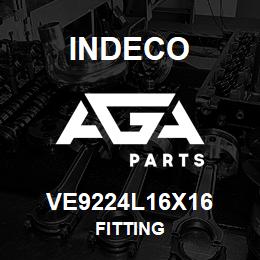 VE9224L16X16 Indeco FITTING | AGA Parts