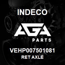 VEHP007501081 Indeco RET AXLE | AGA Parts