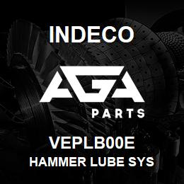 VEPLB00E Indeco HAMMER LUBE SYS | AGA Parts