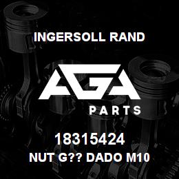 18315424 Ingersoll Rand NUT G?? DADO M10 | AGA Parts