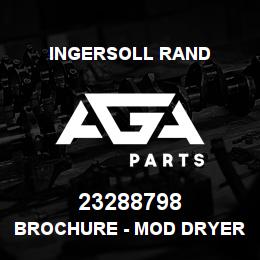 23288798 Ingersoll Rand BROCHURE - MOD DRYER TZM ENGLISHUK | AGA Parts