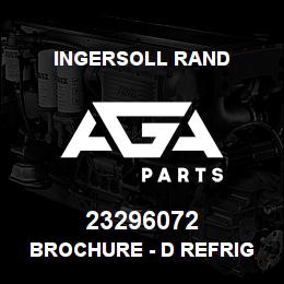 23296072 Ingersoll Rand BROCHURE - D REFRIG DRYER | AGA Parts