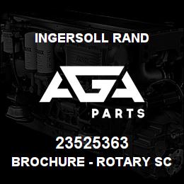 23525363 Ingersoll Rand BROCHURE - ROTARY SCREW 2.2 TO 5.5KW | AGA Parts