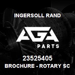 23525405 Ingersoll Rand BROCHURE - ROTARY SCREW 2.2 TO 5.5KW | AGA Parts