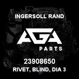 23908650 Ingersoll Rand RIVET, BLIND, DIA 3 MM LENGTH 10 MM, ALUMINIUM CSN EN ISO 15979 | AGA Parts