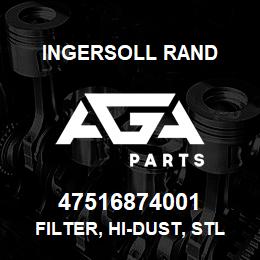 47516874001 Ingersoll Rand FILTER, HI-DUST, STL/S, ATEX CERT., ASG 3192 | AGA Parts