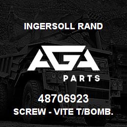 48706923 Ingersoll Rand SCREW - VITE T/BOMB. M8X30 | AGA Parts