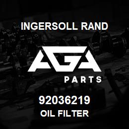 92036219 Ingersoll Rand OIL FILTER | AGA Parts