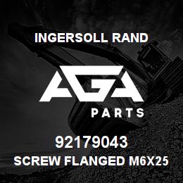 92179043 Ingersoll Rand SCREW FLANGED M6X25 | AGA Parts