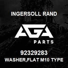 92329283 Ingersoll Rand WASHER,FLAT M10 TYPE B L/GAUGE | AGA Parts