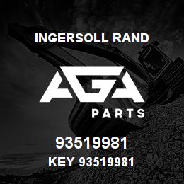 93519981 Ingersoll Rand KEY 93519981 | AGA Parts