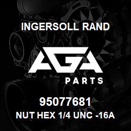 95077681 Ingersoll Rand NUT HEX 1/4 UNC -16A4C1 | AGA Parts
