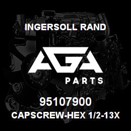 95107900 Ingersoll Rand CAPSCREW-HEX 1/2-13X4-1/2 ZINC | AGA Parts