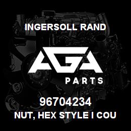 96704234 Ingersoll Rand NUT, HEX STYLE I COURSE THREAD M6-1.00 ISO 4032 8 ZINC PLATED | AGA Parts