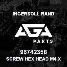 96742358 Ingersoll Rand SCREW HEX HEAD M4 X 8.0LONG | AGA Parts