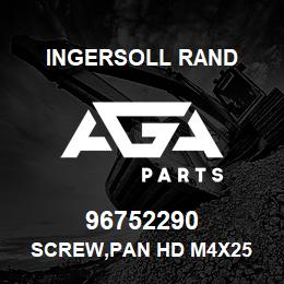 96752290 Ingersoll Rand SCREW,PAN HD M4X25 | AGA Parts