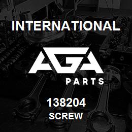 138204 International SCREW | AGA Parts