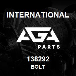 138292 International BOLT | AGA Parts