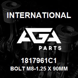 1817961C1 International BOLT M8-1.25 X 90MM HEX FLANGE PACK 24 | AGA Parts
