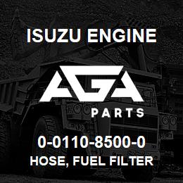 0-0110-8500-0 Isuzu Diesel HOSE, FUEL FILTER | AGA Parts