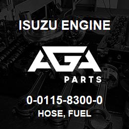0-0115-8300-0 Isuzu Diesel HOSE, FUEL | AGA Parts