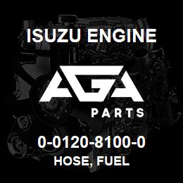 0-0120-8100-0 Isuzu Diesel HOSE, FUEL | AGA Parts