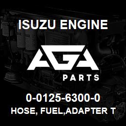 0-0125-6300-0 Isuzu Diesel HOSE, FUEL,ADAPTER TO NOZZLE | AGA Parts