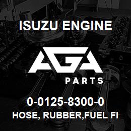 0-0125-8300-0 Isuzu Diesel HOSE, RUBBER,FUEL FILTER TO PUMP | AGA Parts