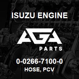 0-0266-7100-0 Isuzu Diesel HOSE, PCV | AGA Parts