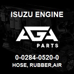 0-0284-0520-0 Isuzu Diesel HOSE, RUBBER,AIR | AGA Parts
