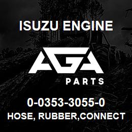 0-0353-3055-0 Isuzu Diesel HOSE, RUBBER,CONNECTOR TO WATER PUMP | AGA Parts