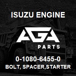 0-1080-6455-0 Isuzu Diesel BOLT, SPACER,STARTER,HSG | AGA Parts
