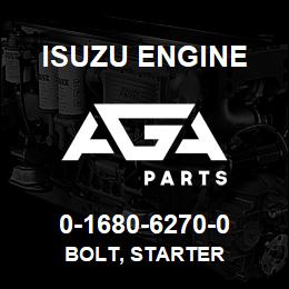 0-1680-6270-0 Isuzu Diesel BOLT, STARTER | AGA Parts