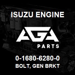 0-1680-6280-0 Isuzu Diesel BOLT, GEN BRKT | AGA Parts